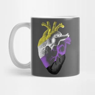 Nonbinary Heart Mug